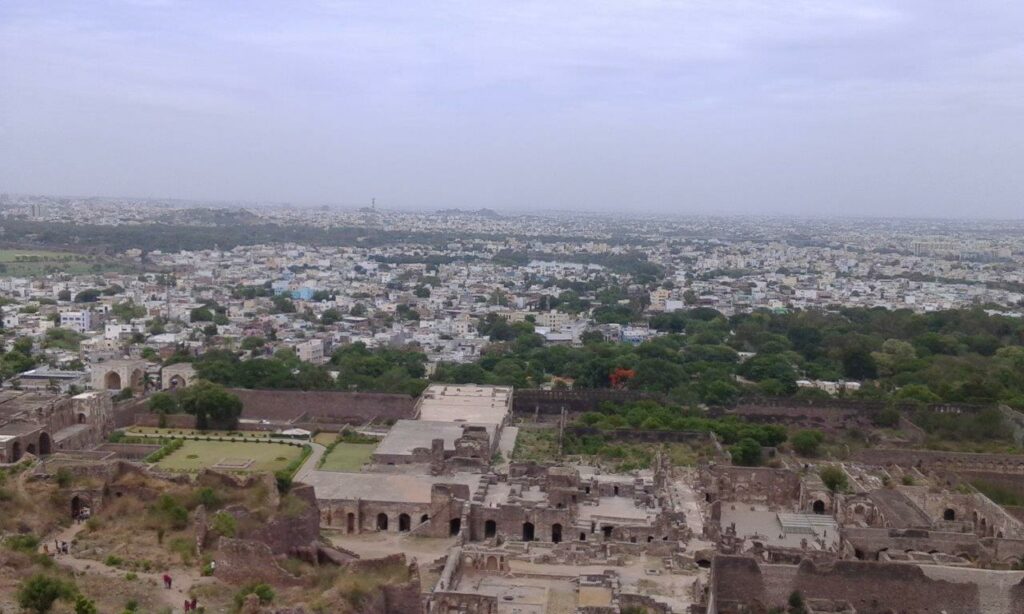 City view from Golconda Fort