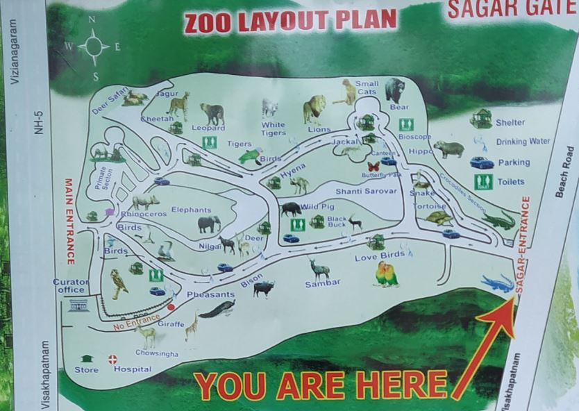Vizag Zoo-map