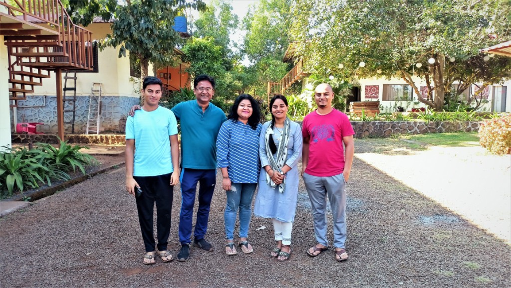 With owners - Ujjwal, Aishwarya & Rupesh