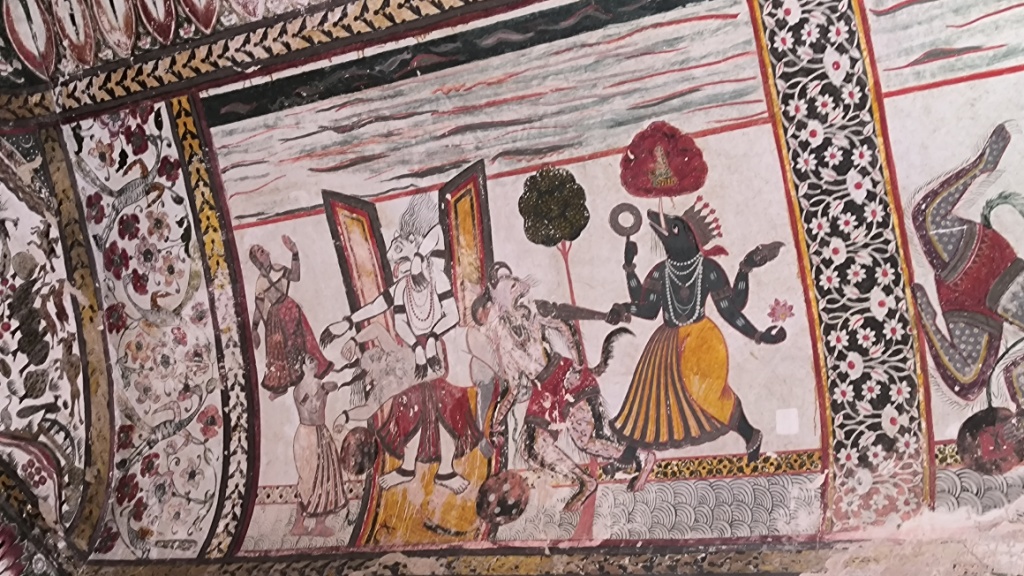 Wall paintings - King's living quarters