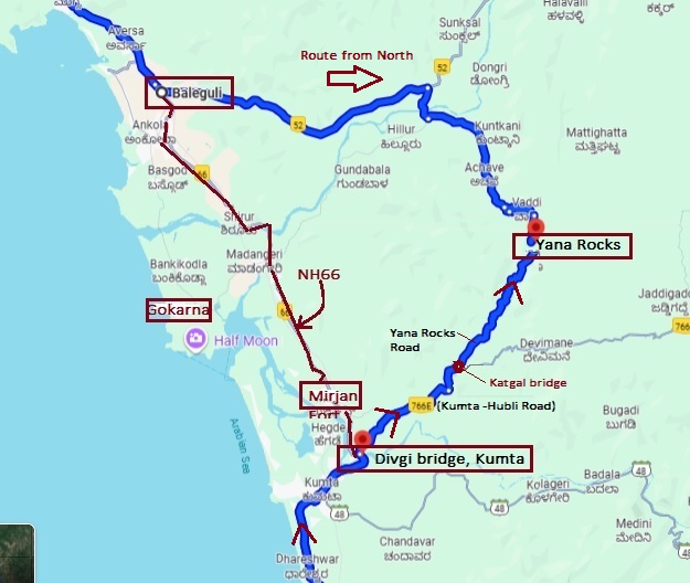 Yana-route map